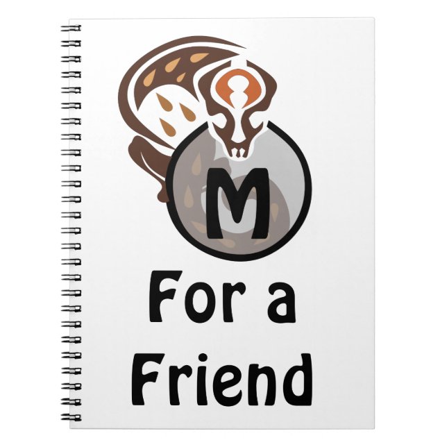 Cuaderno Monograma de gatos tribales malasios (Frente)