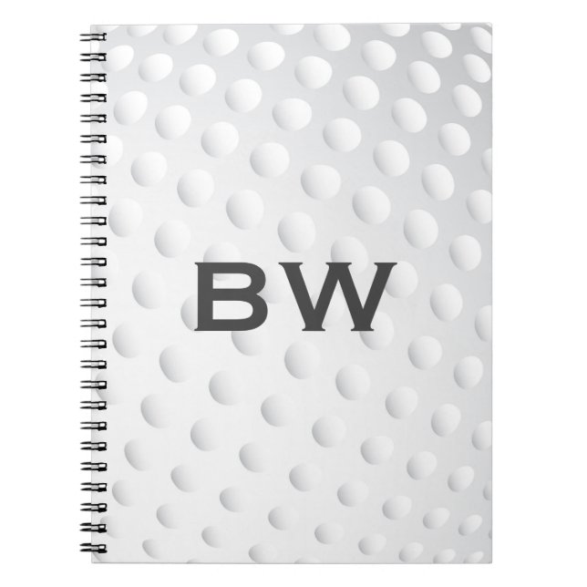 Cuaderno Monograma de Golf Close Up (Frente)