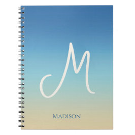 Cuaderno Monograma de gradiente de playa
