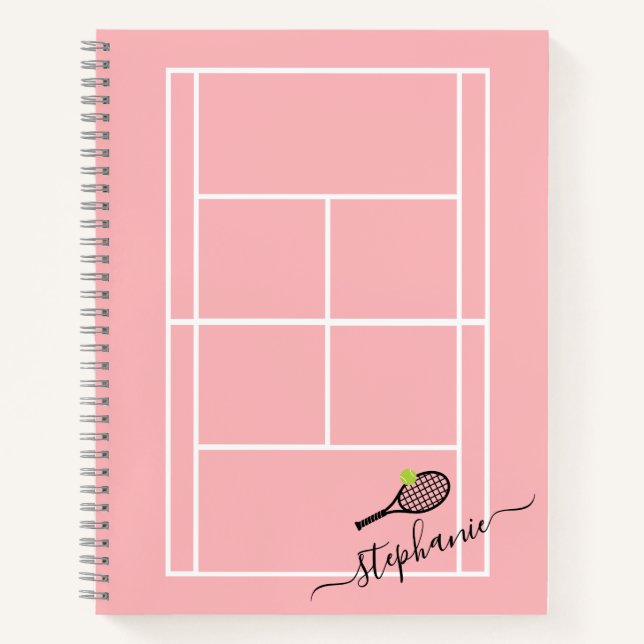 Cuaderno Monograma de guión Giratorio personalizado del ten (Anverso)