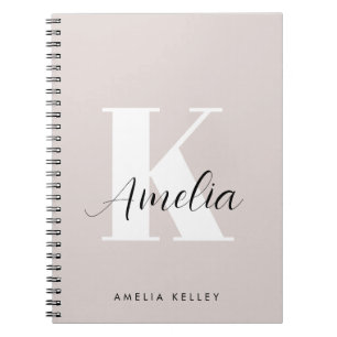 Cuaderno Monograma de guión moderno