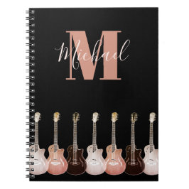Cuaderno Monograma de guitarra para músicos
