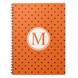 Cuaderno Monograma de Halloween inspirado en calabaza | Lib