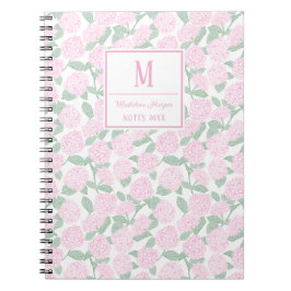 Cuaderno Monograma de hipoglucemia rosa y verde