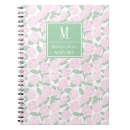 Cuaderno Monograma de hipoglucemia rosa y verde