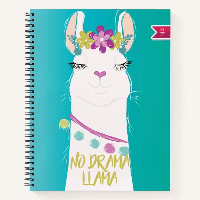 Cuaderno Monograma de ilustracion sin drama (Anverso)
