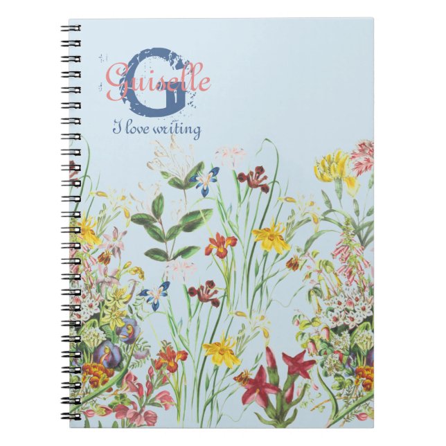 Cuaderno Monograma de la denominación herbaria floral de Bo (Frente)