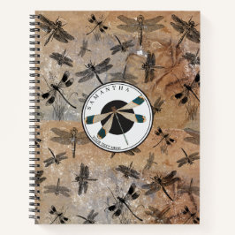 Cuaderno Monograma de la entomología alterada de la libélul
