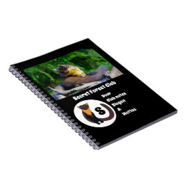 Cuaderno Monograma de la foto del Marten Secret Forest Club