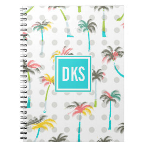 Cuaderno Monograma de las palmeras el   de la acuarela