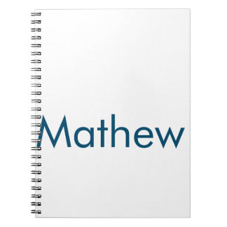 Cuaderno monograma de letra inicial simple añade tu nombre