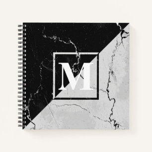 Cuaderno Monograma de mármol