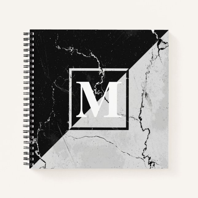 Cuaderno Monograma de mármol (Anverso)