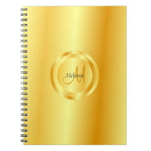 Cuaderno Monograma de moda de plantilla moderna con estilo 