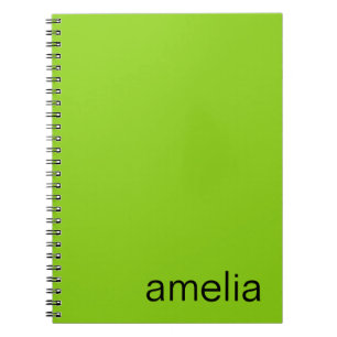 Cuaderno Monograma de moda Lime Green