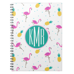 Cuaderno Monograma de neón de los flamencos el