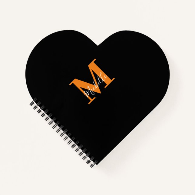 Cuaderno Monograma de nombres e iniciaciones personalizadas (Anverso)