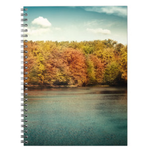 Cuaderno Monograma de notas iniciales de los árboles de los