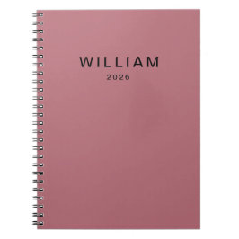 Cuaderno Monograma de oro Rosa personalizado | Personalizad
