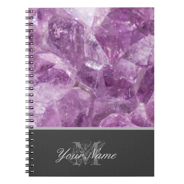 Cuaderno Monograma de personalizable con preciosa joya de A (Frente)