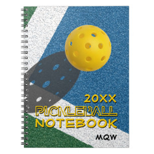 Cuaderno Monograma de PICKLEBALL de cualquier año