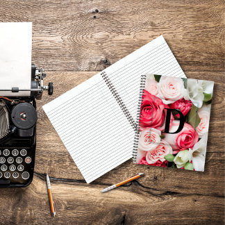 Cuaderno Monograma de Rosas de la letra D inicial del Perso