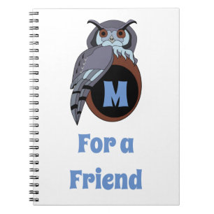 Cuaderno Monograma de Scary Scop Owl