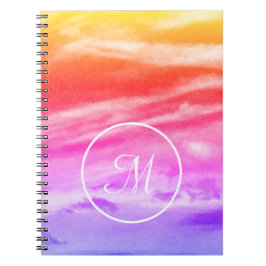 Cuaderno Monograma de Sunset Sky
