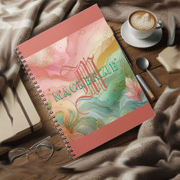 Cuaderno Monograma de vuelta a la escuela Moda precoz Chica