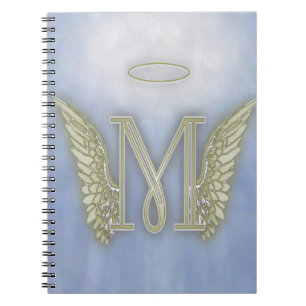 Cuaderno Monograma del ángel de la letra M