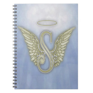 Cuaderno Monograma del ángel de la letra S