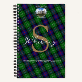Cuaderno Monograma del elegante Clan Sutherland Dunrobin Ca