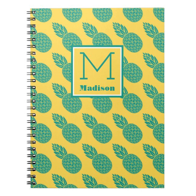 Cuaderno Monograma del modelo el | de la piña (Frente)