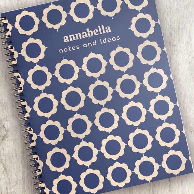 Cuaderno Monograma del patrón floral moderno de mediados de (Subido por el creador)