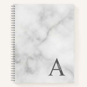 Cuaderno Monograma elegante personalizado y bloc de notas d