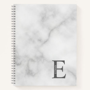 Cuaderno Monograma elegante personalizado y bloc de notas d