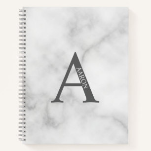 Cuaderno Monograma elegante personalizado y bloc de notas d