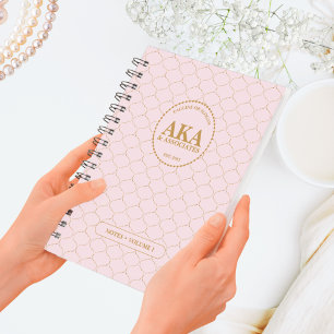 Cuaderno Monograma empresarial Personalizado de Trellis de 