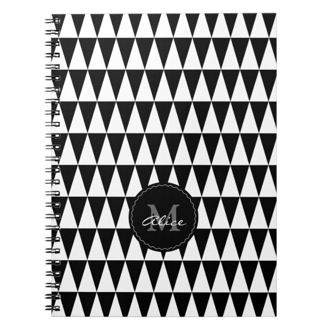 Cuaderno Monograma en modelo de los triángulos (Frente)