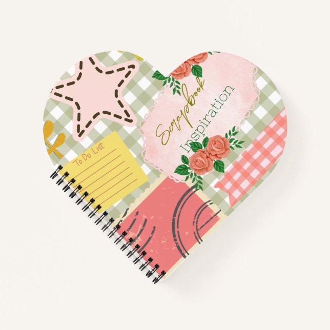 Cuaderno Monograma Escrapbook Inspiración Moderno retro Ros (Anverso)