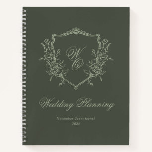 Cuaderno Monograma Escudo Olive Sage Wedner
