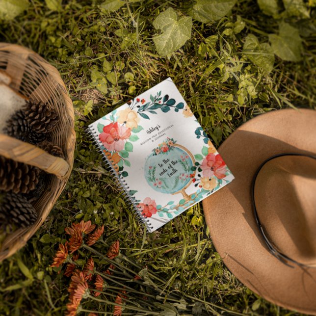 Cuaderno Monograma floral | Diario de Devoción de Viaje de  (Subido por el creador)