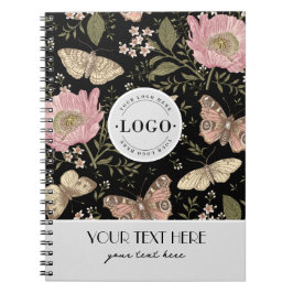 Cuaderno Monograma florero botánico moderno
