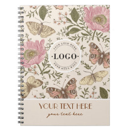Cuaderno Monograma florero botánico moderno