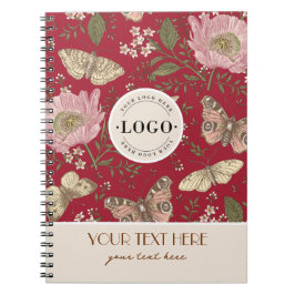 Cuaderno Monograma florero botánico moderno