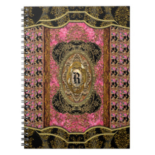 Cuaderno Monograma fresco elegante de Evangelinae