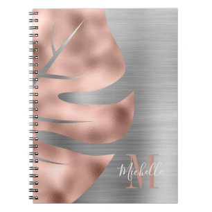 Cuaderno Monograma Glam Rosa Gold Silver