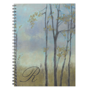 Cuaderno Monograma Grasa I de trigo laminado en árboles