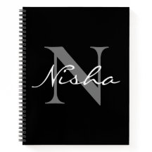 Monograma gris blanco