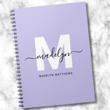 Monograma Inicial Personalizado Morado
